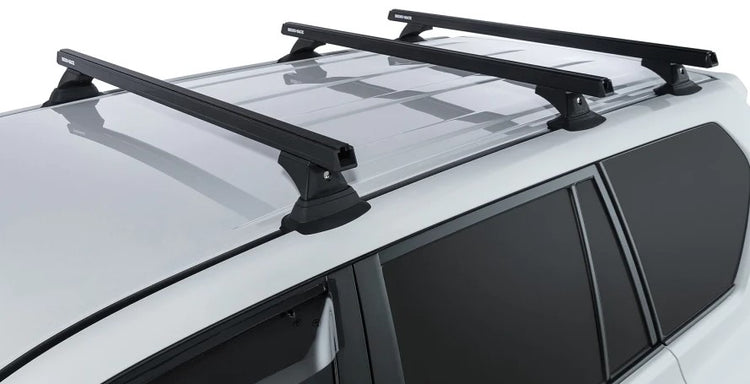 3 square roof bars on a toyota
