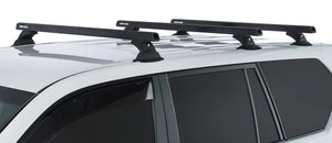 side view of the three roof bars rhinorack