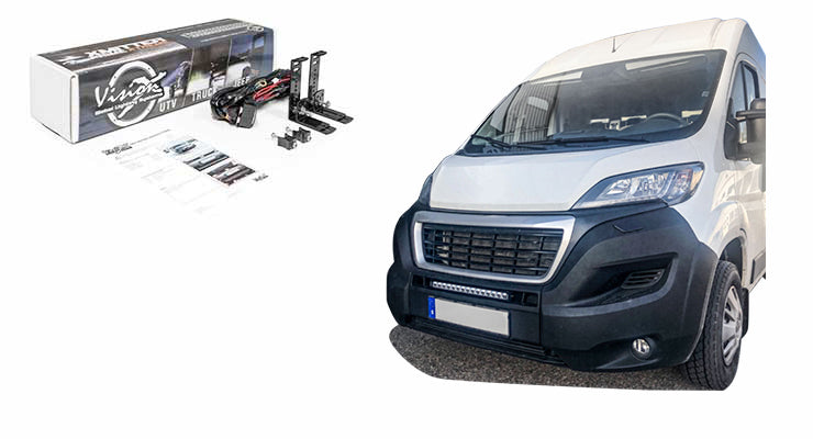 Vision-X LED bar kit for Fiat Ducato 2014+ with grille integration