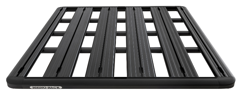 front view of a platform rhinorack black rectangular flat