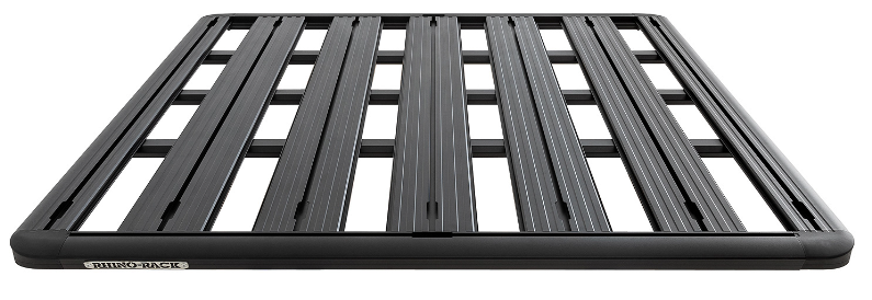 black roof platform with slats