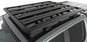 top view of the black roof rack