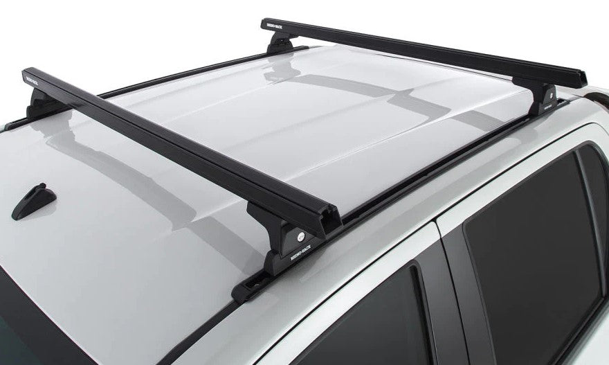 top view of two roof racks