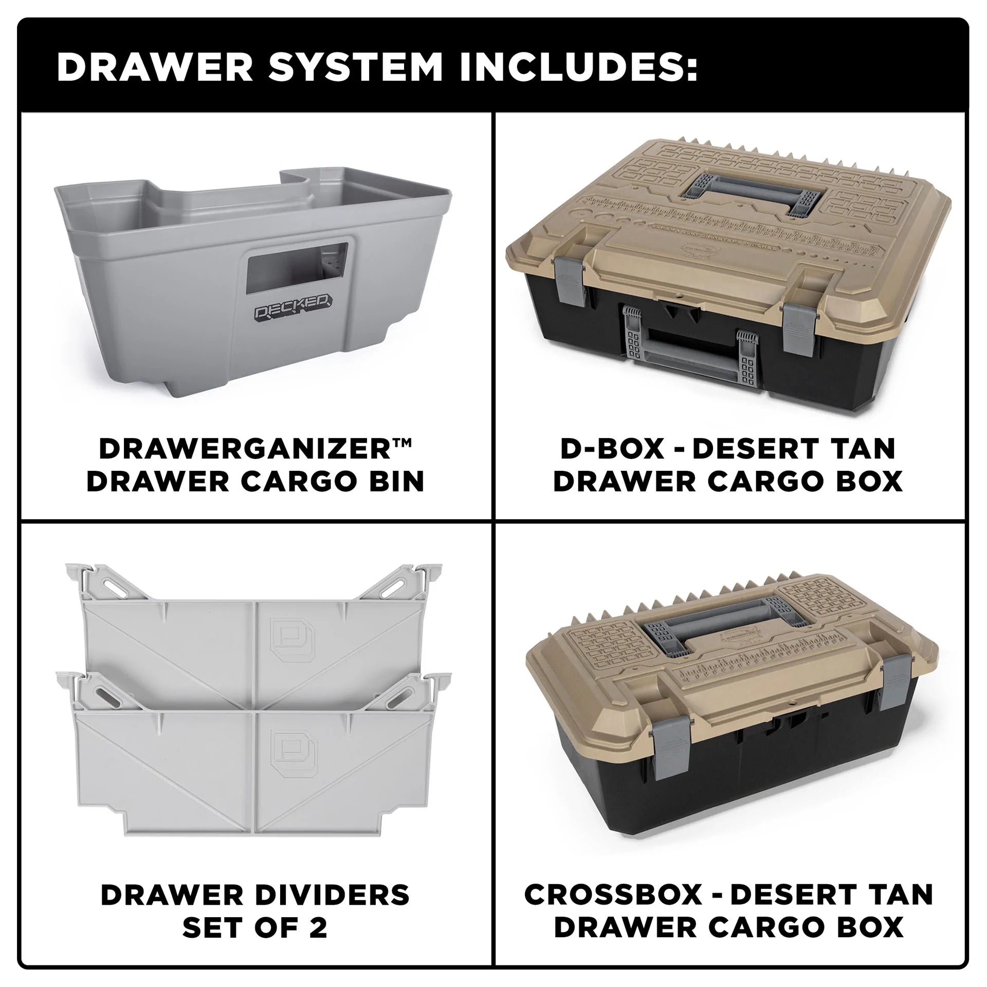 DECKED Drawer 1639mm (drawer) - Ford Transit 2014+ - L2
