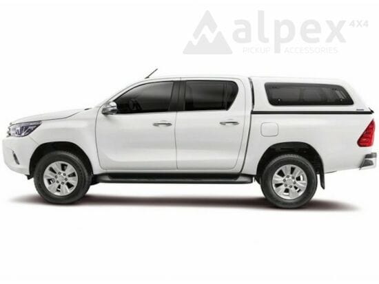 Aeroklas Stylish Canopy Hardtop - Toyota Hilux - Double Cab 2015+ (Hinged Windows)