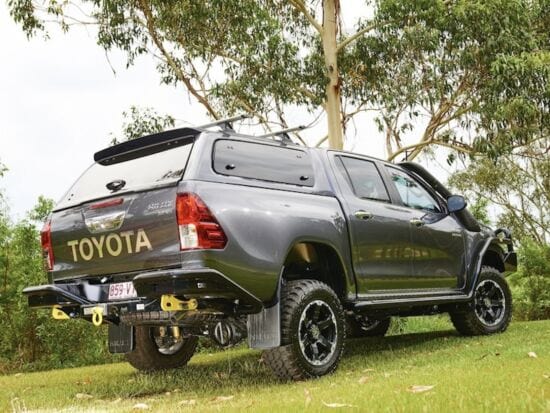 Aeroklas Stylish Canopy Hardtop - Toyota Hilux - Double Cab 2015+ (Hinged Windows)