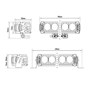 Lazer Triple-R 1250 12 LED bar - CE approved