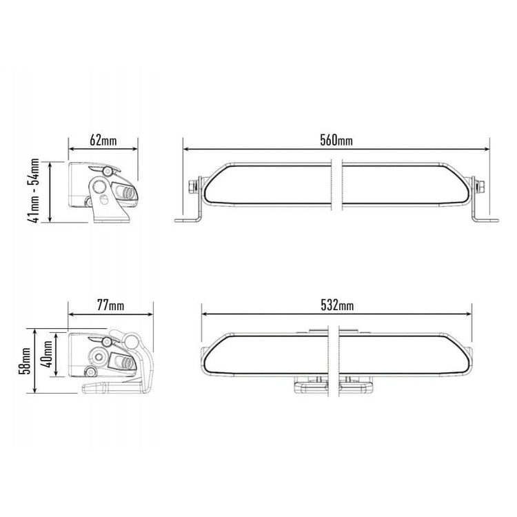 18 LED bar - Lazer Linear 18 - Homologated CE