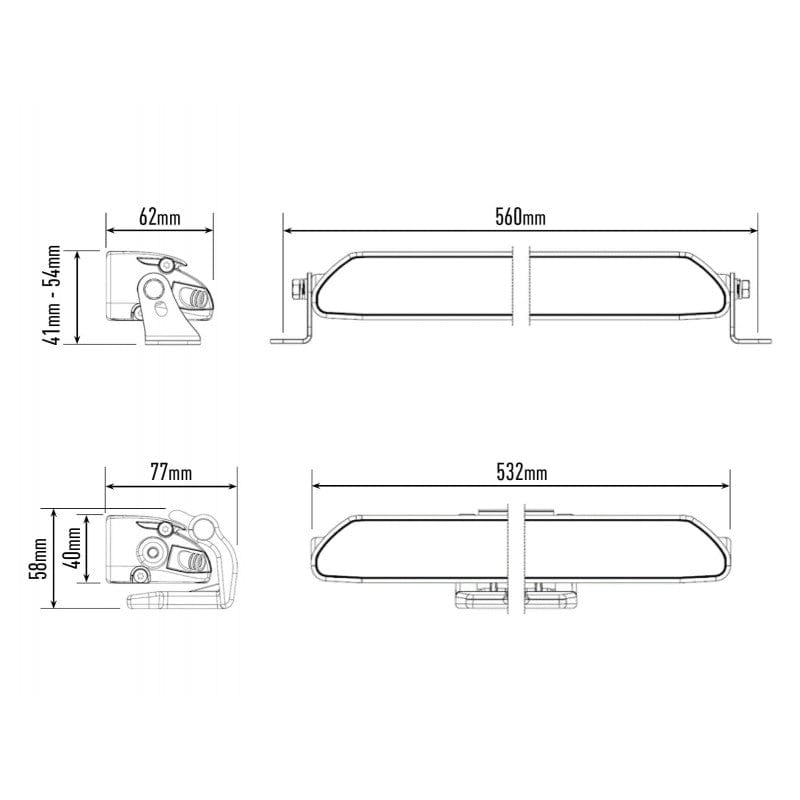 18 LED bar - Lazer Linear 18 - Homologated CE