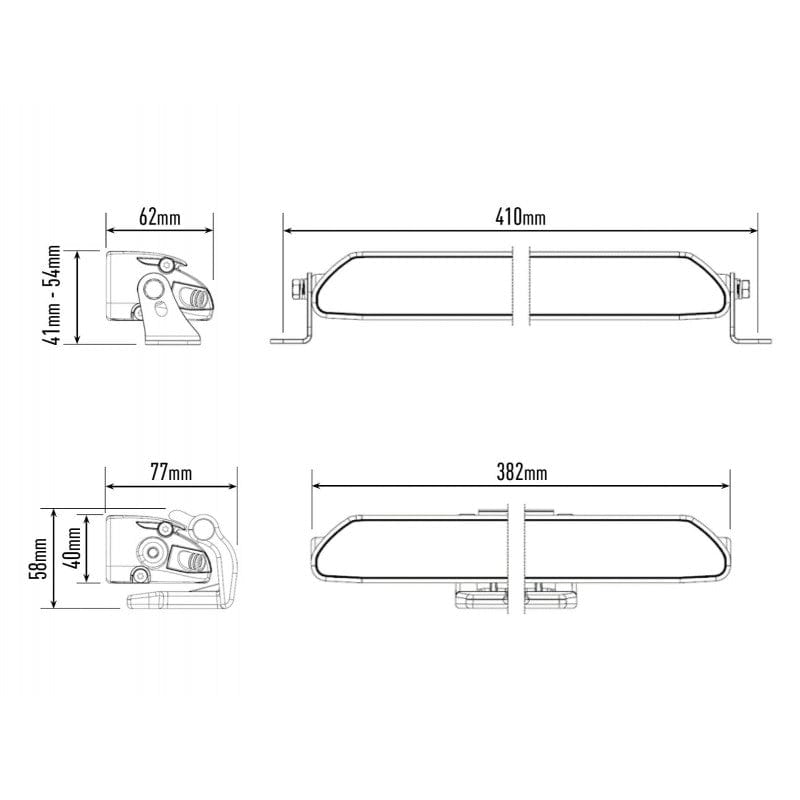 Lazer Linear 12 LED bar - Homologated CE