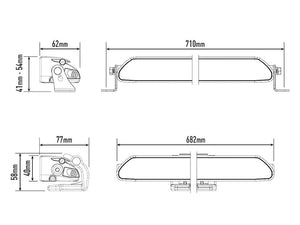 Lazer Linear 24 LED bar - Homologated CE