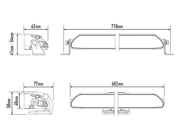 Lazer Linear 24 LED bar - Homologated CE