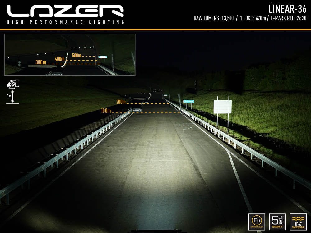 Lazer Linear 36 LED bar - Homologated CE