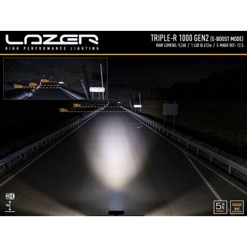 Lazer Triple-R 1000 LED bar - 8 LEDS with position light and signal - CE approved