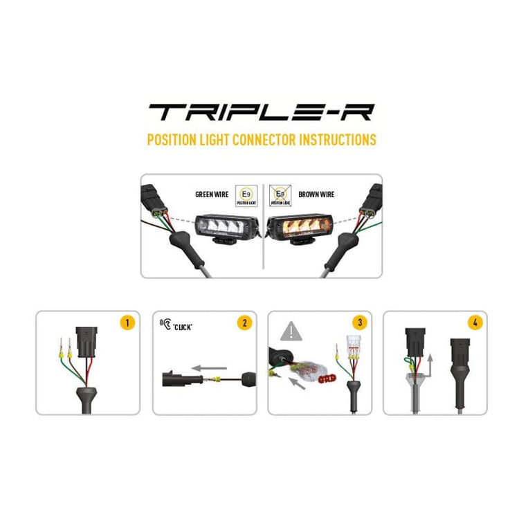 Lazer LED bar - Triple R 1250 - 12 LEDS with position lights - CE approved