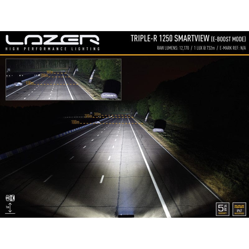 Lazer LED Bar - Triple R 1250 SMARTVIEW - 12 LEDS - CE Approved