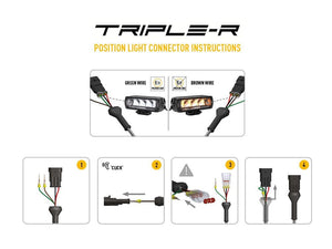 Lazer lighting with grille integration - Triple-R 750 - Toyota VDJ200 2015+