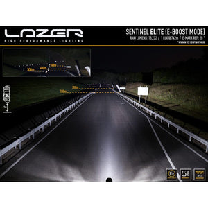 Lazer 24 LED with position lights - Sentinel 9" black - EEC approved