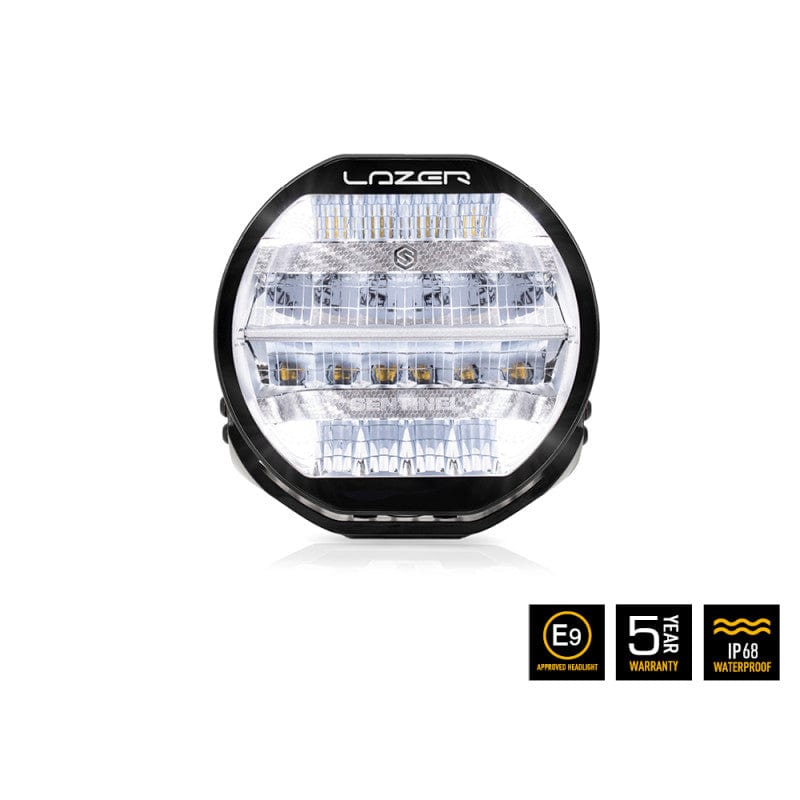 Lazer Sentinel 9" Chrome light - Slim mounting - CE approved