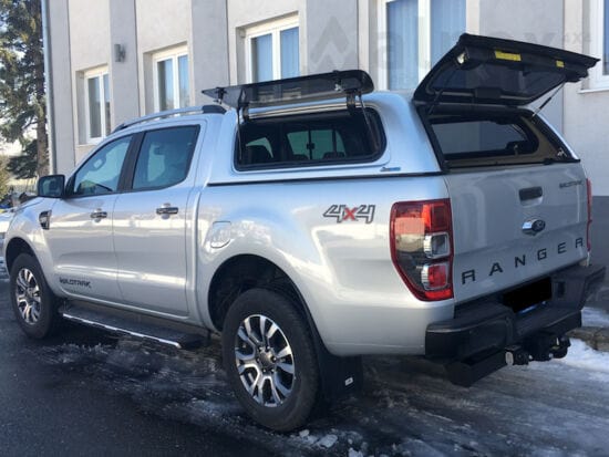 Canopy Hardtop Aeroklas (Hinged Windows) - Ford Ranger Double Cab - 2012 to 2022