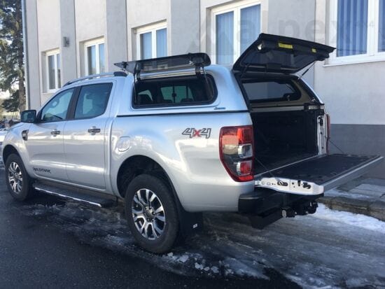 Canopy Hardtop Aeroklas (Hinged Windows) - Ford Ranger Double Cab - 2012 to 2022