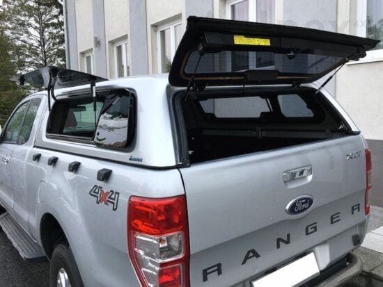 Canopy Hardtop Aeroklas (Hinged Windows) - Ford Ranger Extra Cab 2012 to 2022