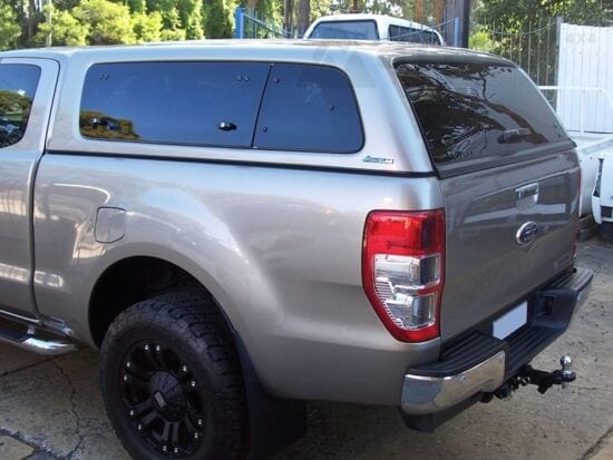 Canopy Hardtop Aeroklas (Hinged Windows) - Ford Ranger Extra Cab 2012 to 2022