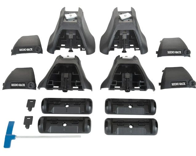 Rhiorack Heavy Duty Roof Rack Kit (Clamp System) - Toyota Hilux Revo - Double Cab