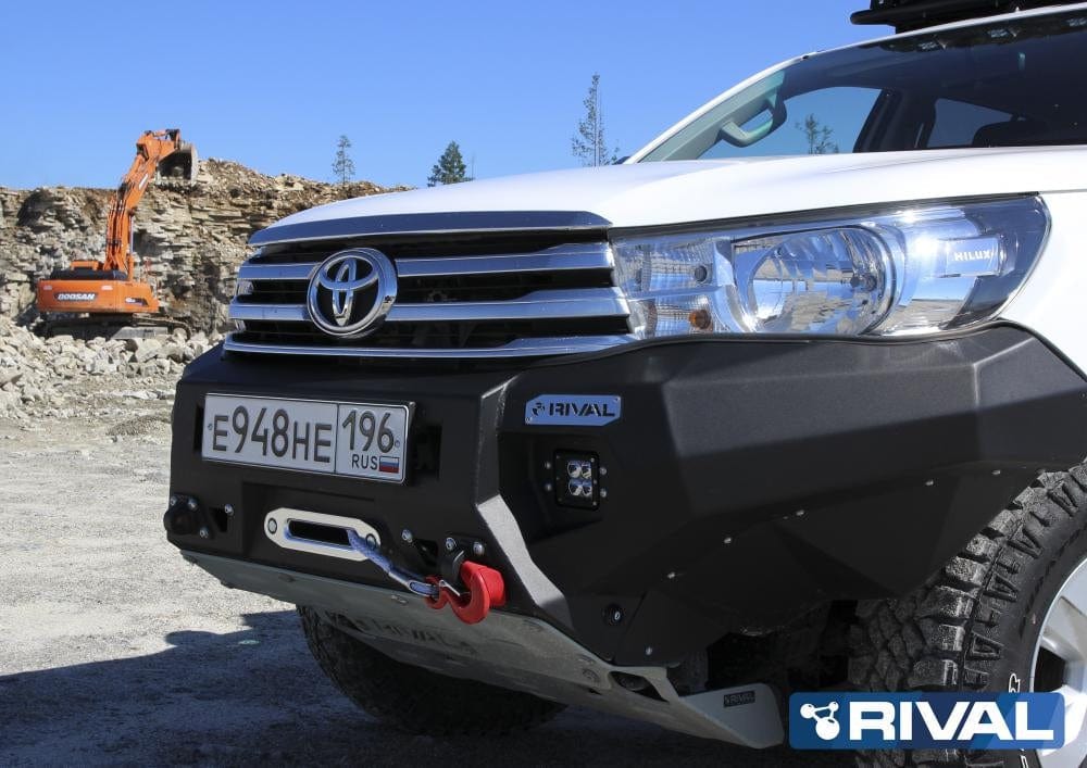 Rival Aluminum Front Bumper - Toyota Hilux 2016-2020 without LED Headlights