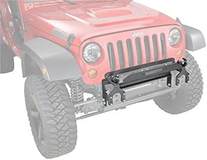 Winch plate WARN - on original bumper - Jeep Wrangler JK 2007+