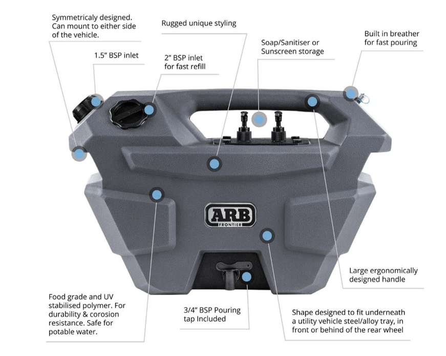 ARB portable water tank - 28L