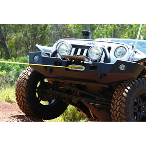 TJM winch with synthetic cable on Jeep